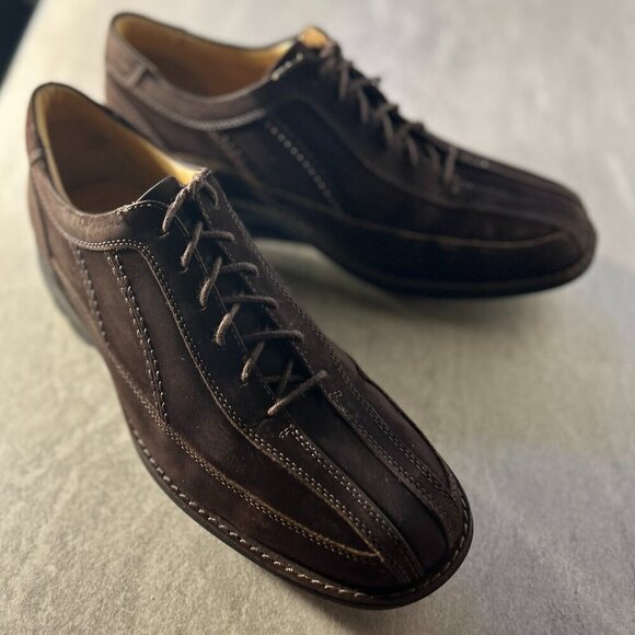 Johnston & Murphy SZ9 Brown Suede Leather Oxford Shoe Retro Office Sturdy Staple main image 6